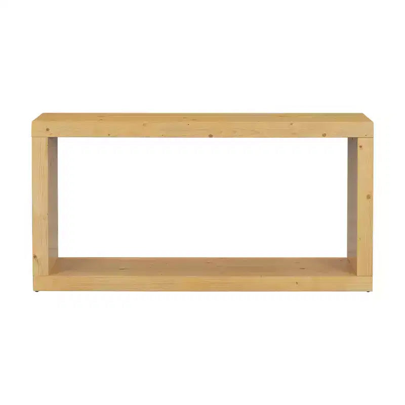 Minimalist Wood Console Table with Storage, Modern Narrow Entryway Table with Open Shelf for Hallway and Entryway