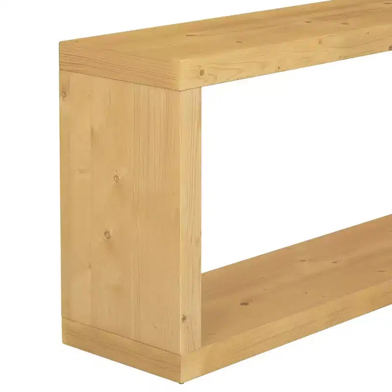 Minimalist Wood Console Table with Storage, Modern Narrow Entryway Table with Open Shelf for Hallway and Entryway
