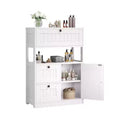 Moderner Badezimmerschrank mit Schublade, offenem Regal & verstellbarem Türfach