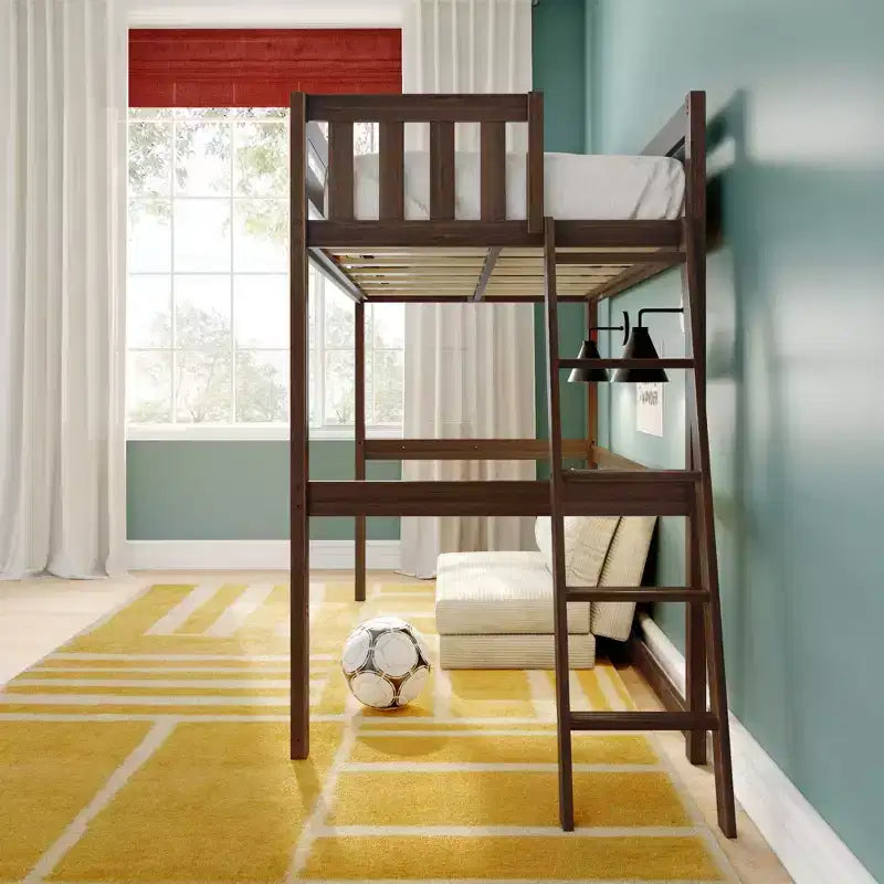 Classic Twin High Loft with Ladder on End