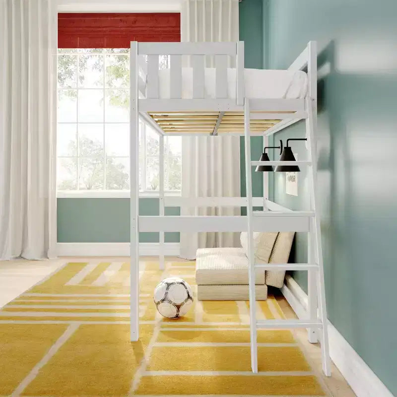 Classic Twin High Loft with Ladder on End