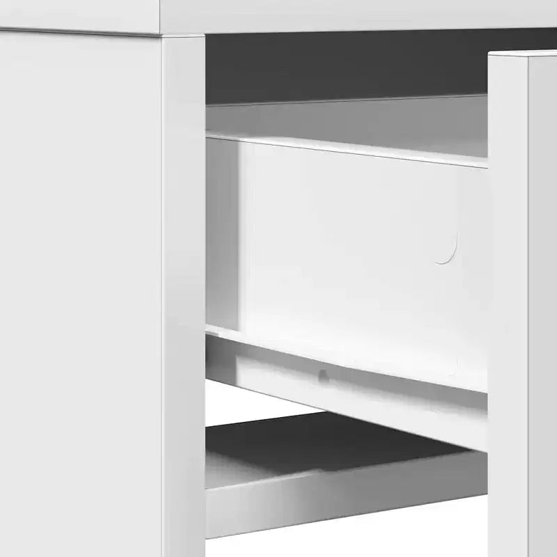 Modern LED make-up bureau, kaptafel met spiegel en slimme opbergruimte