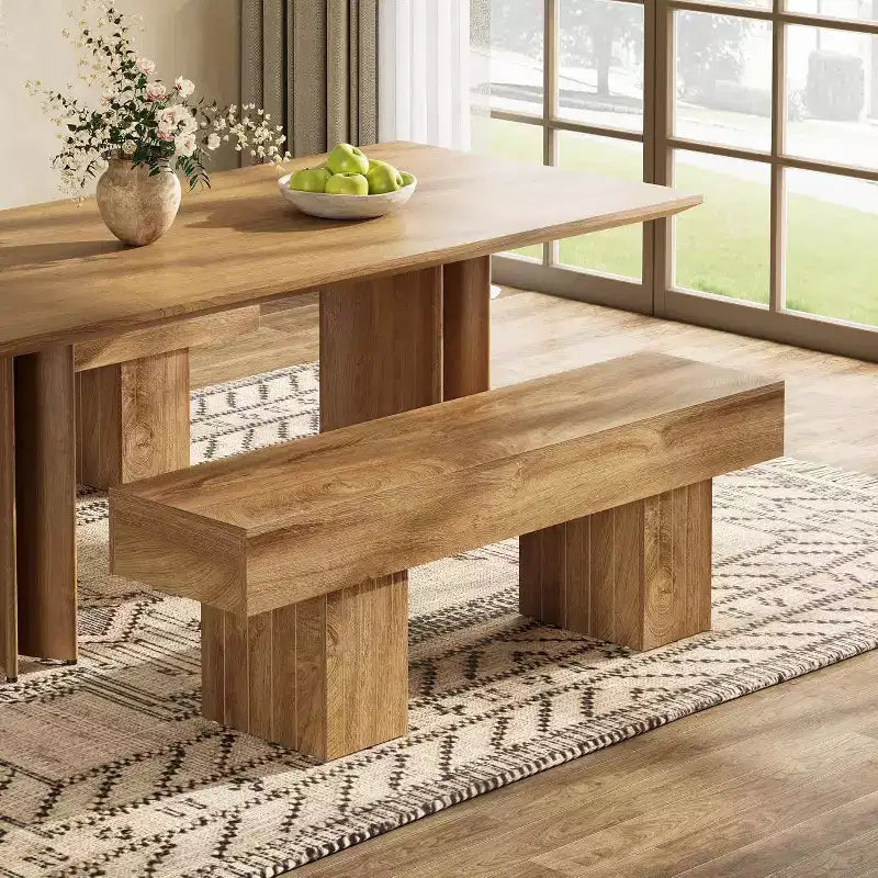 Holz-Sitzbank, Bauernhaus-Eingangsbank für Schlafzimmer, Esszimmer, Küche, Flur