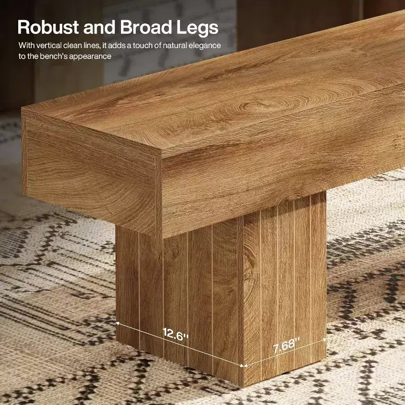 Holz-Sitzbank, Bauernhaus-Eingangsbank für Schlafzimmer, Esszimmer, Küche, Flur