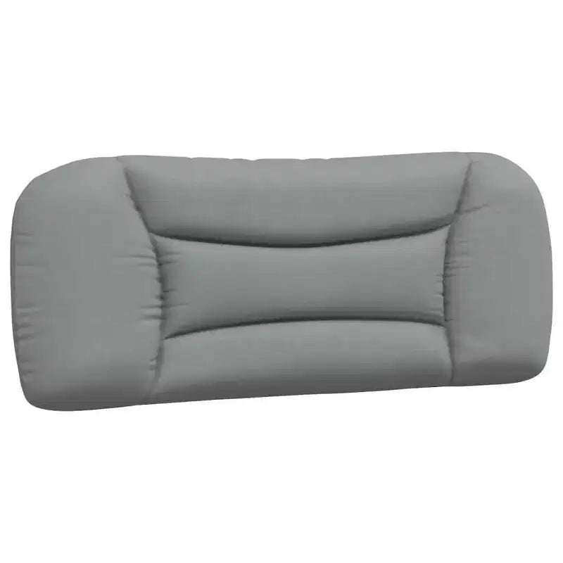 Bed Frame with LED Lights, Curved Platform, Fabric Upholstered Headboard