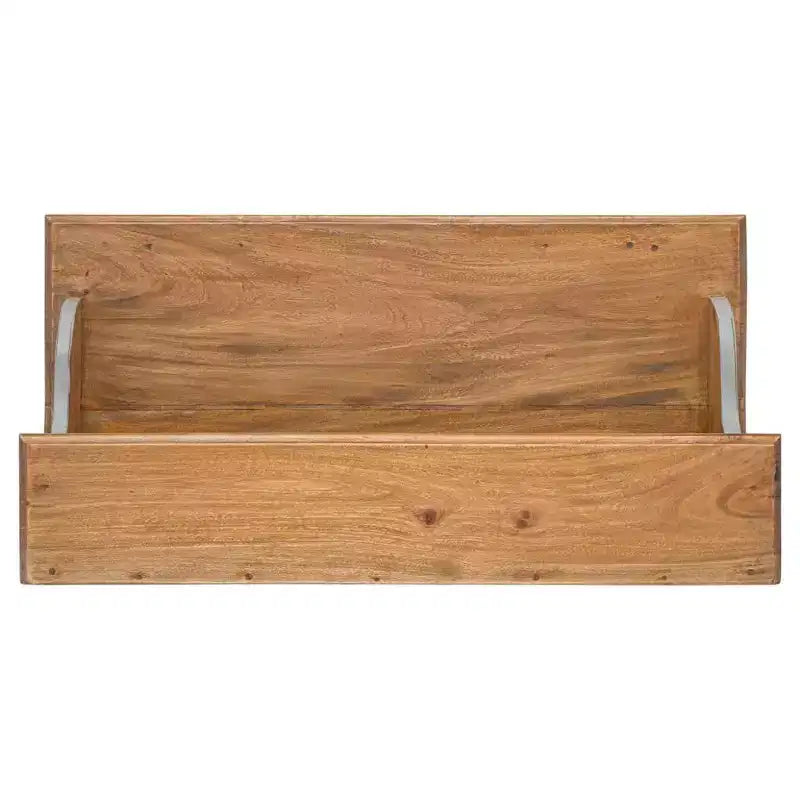 Solid Mahogany Writing Desk, Antique Style with Raised Shelf and Drawer, 31.5"x15.7"x36.2"