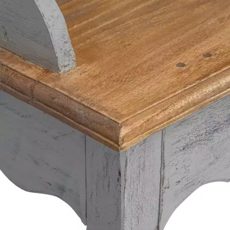 Solid Mahogany Writing Desk, Antique Style with Raised Shelf and Drawer, 31.5"x15.7"x36.2"